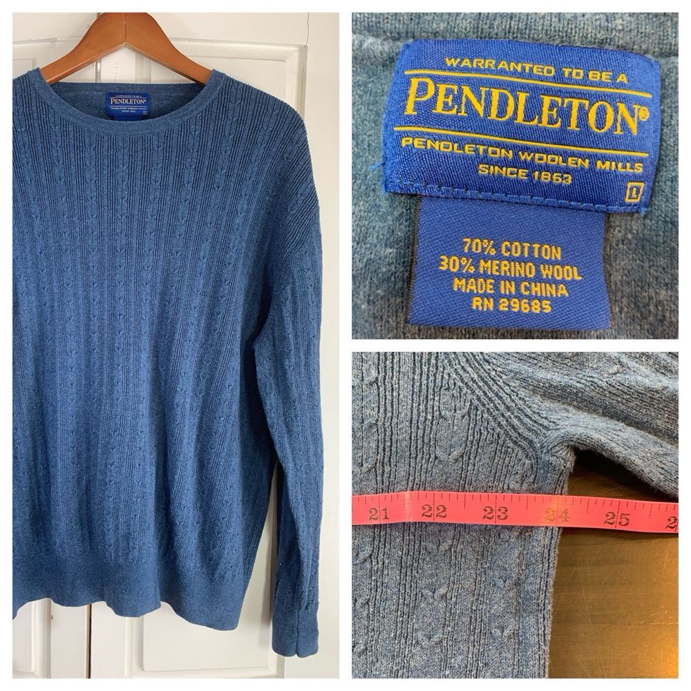 Pendleton Blue Crewneck Sweater